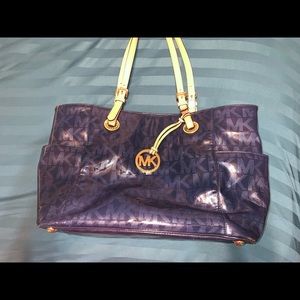 Blue Michael Kors purse